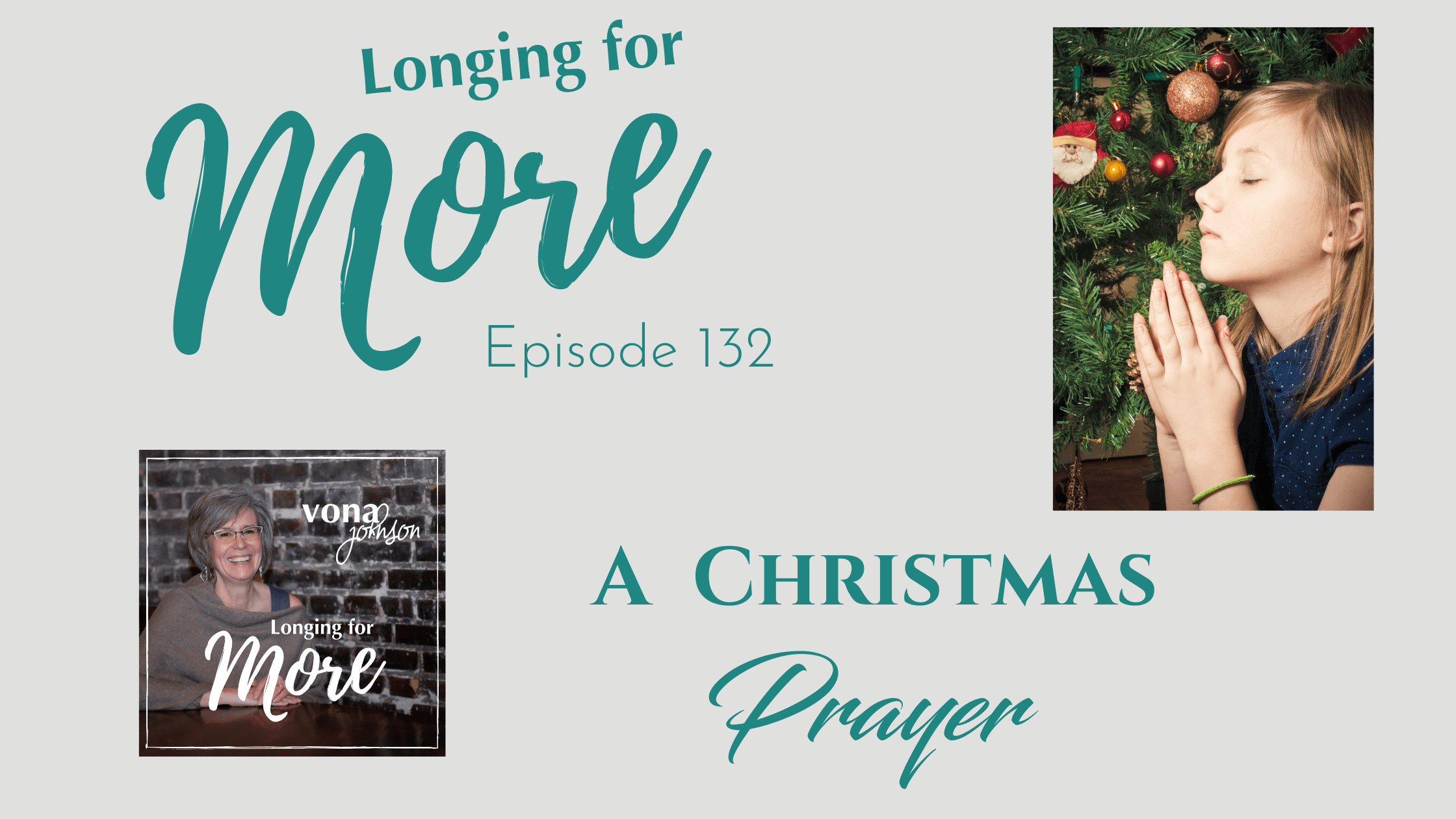 A Christmas Prayer podcast banner