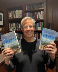 Bill Yoh with his book, Unvarnished Faith