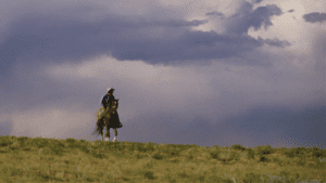 horseman in the storm